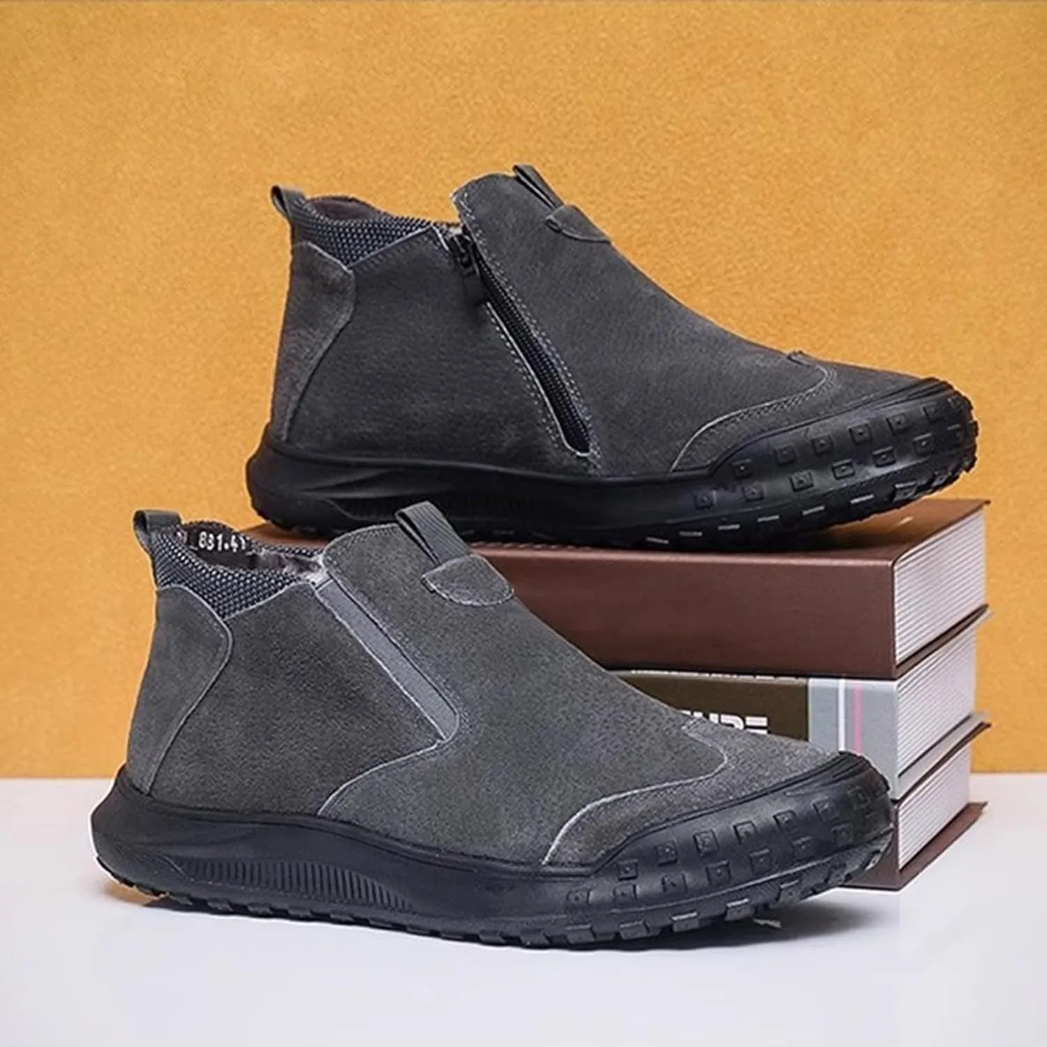 Womens Boots Winter Black Mens Hiking Sneakers Women's Slip On Warm Women's Slip On Boots Barefoot Shoes Grounded Footwear Ankle Botas for Women Snow Booties Men