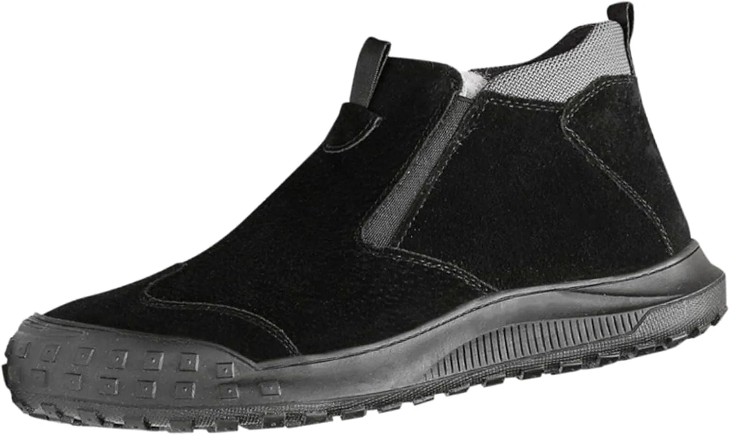 Womens Boots Winter Black Mens Hiking Sneakers Women's Slip On Warm Women's Slip On Boots Barefoot Shoes Grounded Footwear Ankle Botas for Women Snow Booties Men