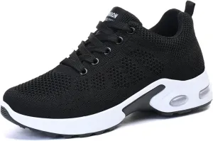 Women's Cushion Sneakers - Breathable, Non-Slip Walking Shoes with Shock-Absorbing Comfort, Lightweight for Running, Walking, and Everyday Use