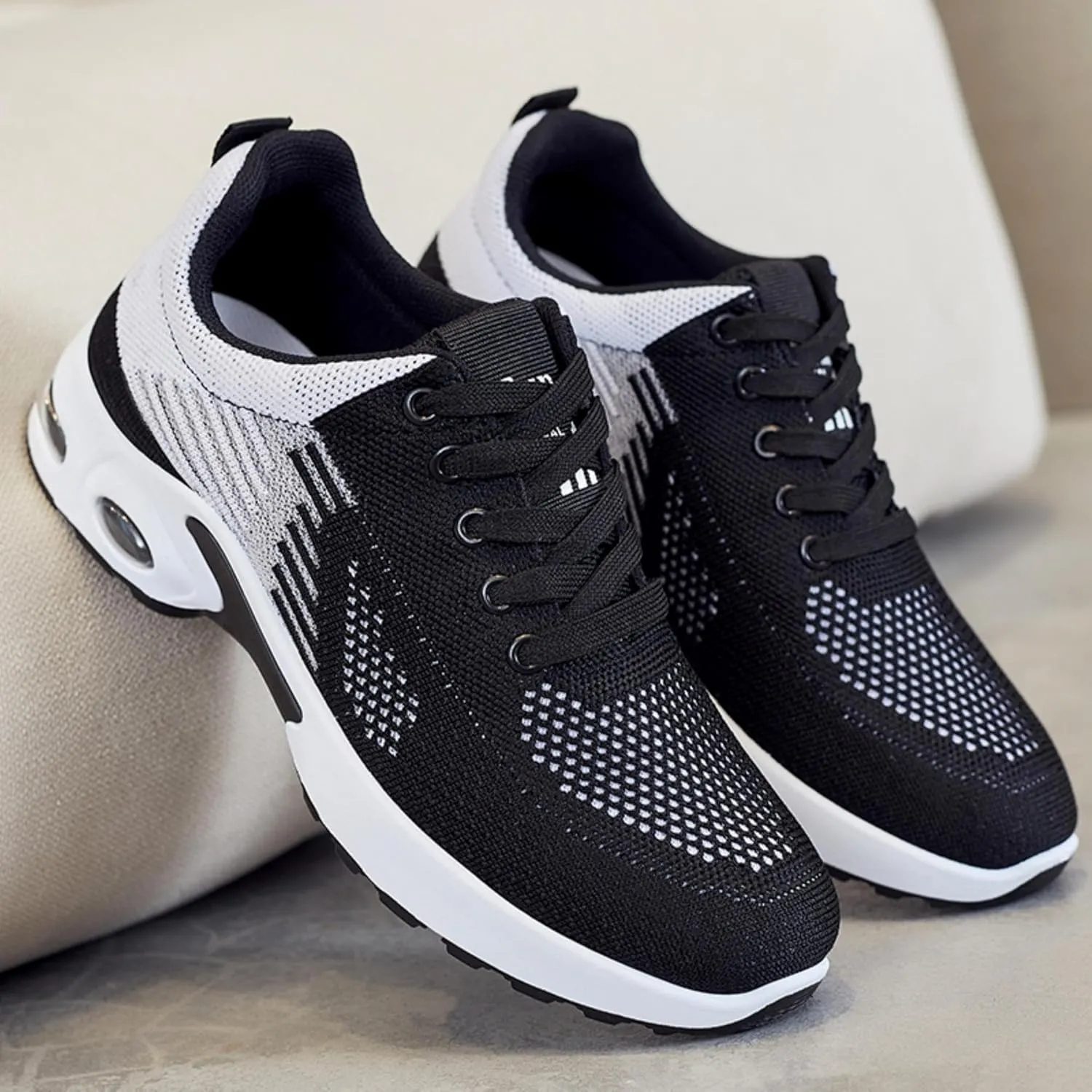 Women's Cushion Sneakers - Breathable, Non-Slip Walking Shoes with Shock-Absorbing Comfort, Lightweight for Running, Walking, and Everyday Use