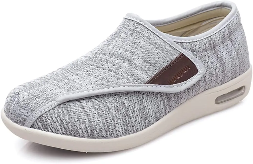 Womens Diabetic Shoes Extra Wide Elder Trainers Lightweight Breathable Walking Shoes Lightweight Edema Swollen Sneaker