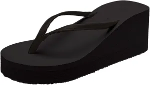 Women's Fashion Platform Flip Flops Breathable Open Toe Wedge Summer Slippers Recovery Arch Support Sandals