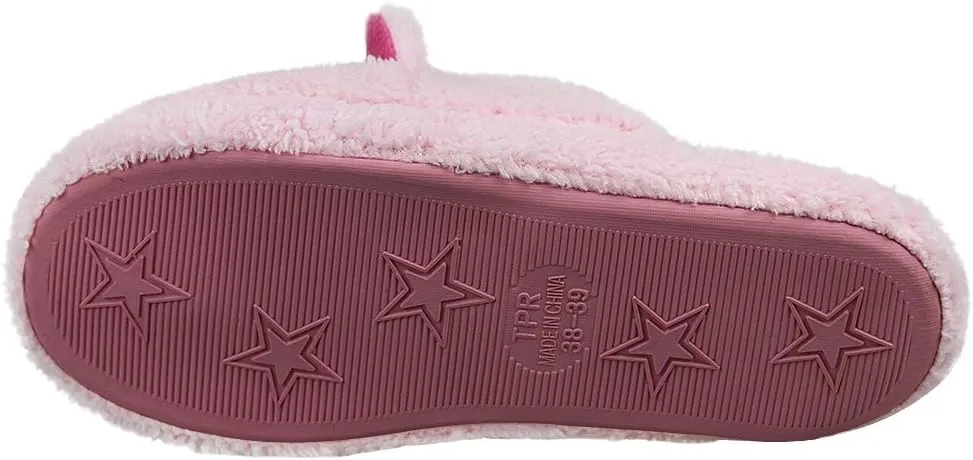 Womens Indoor Warm Fleece Slippers Ladies Girls Cartoon Winter Soft Cozy Booties Non-slip Plush Slip-on Shoes Ankle Boots