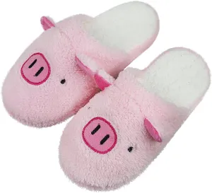 Womens Indoor Warm Fleece Slippers Ladies Girls Cartoon Winter Soft Cozy Booties Non-slip Plush Slip-on Shoes Ankle Boots