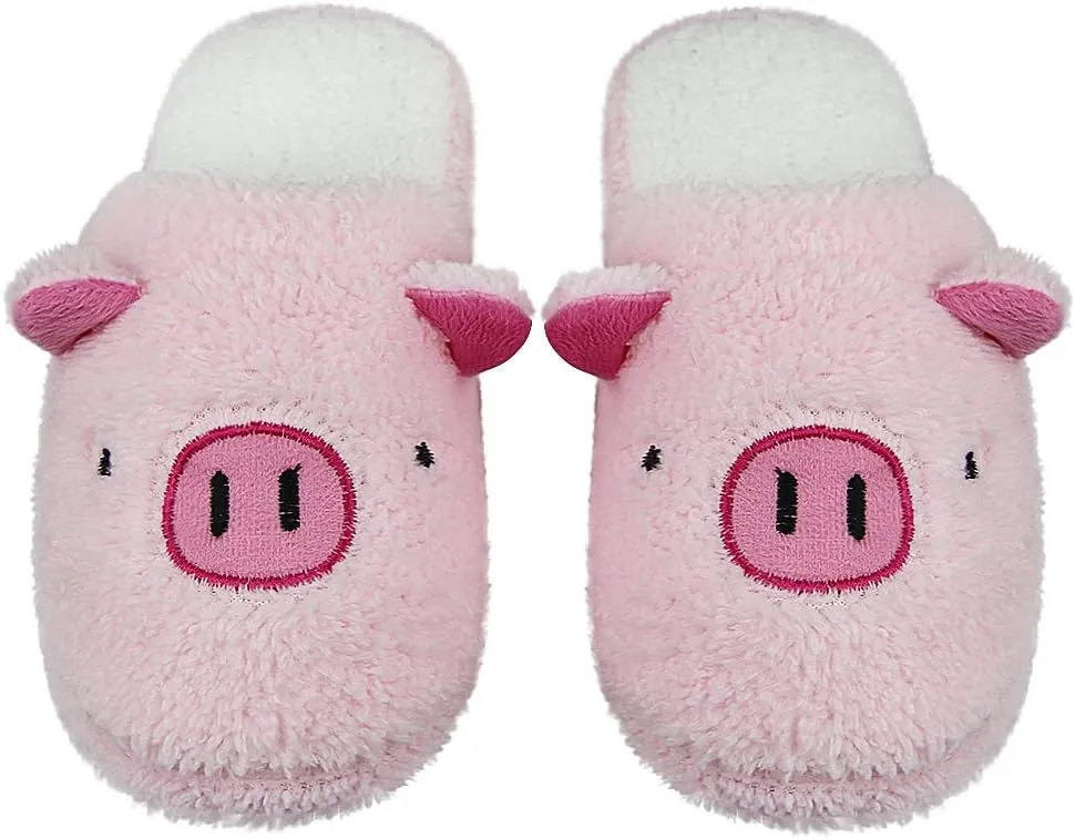 Womens Indoor Warm Fleece Slippers Ladies Girls Cartoon Winter Soft Cozy Booties Non-slip Plush Slip-on Shoes Ankle Boots