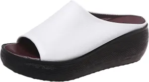 Women's Orthopedic Sandals 2025 Summer Comfortable High Heel Sandal Dressy Platform Arch Support Slippers