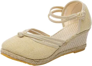 Women's Pumps Sandals Platform Heels Women's Chunk Low Heel Pump Sandals Comfortable Dress Shoes for Women