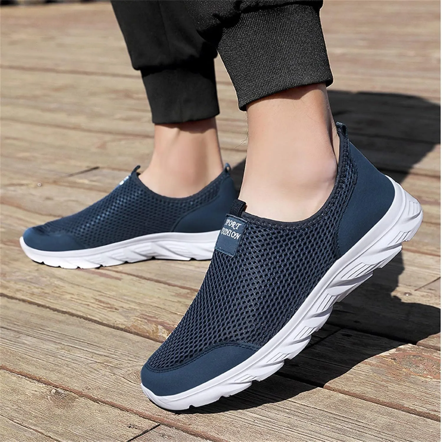 Women's Slip On Sneakers Casual Everyday Shoes Non Slip Work Shoes Women Comfortable Shoes Dressy Casual Fashion Sneakers Red Tennis Shoe Cross Trainer Shoe