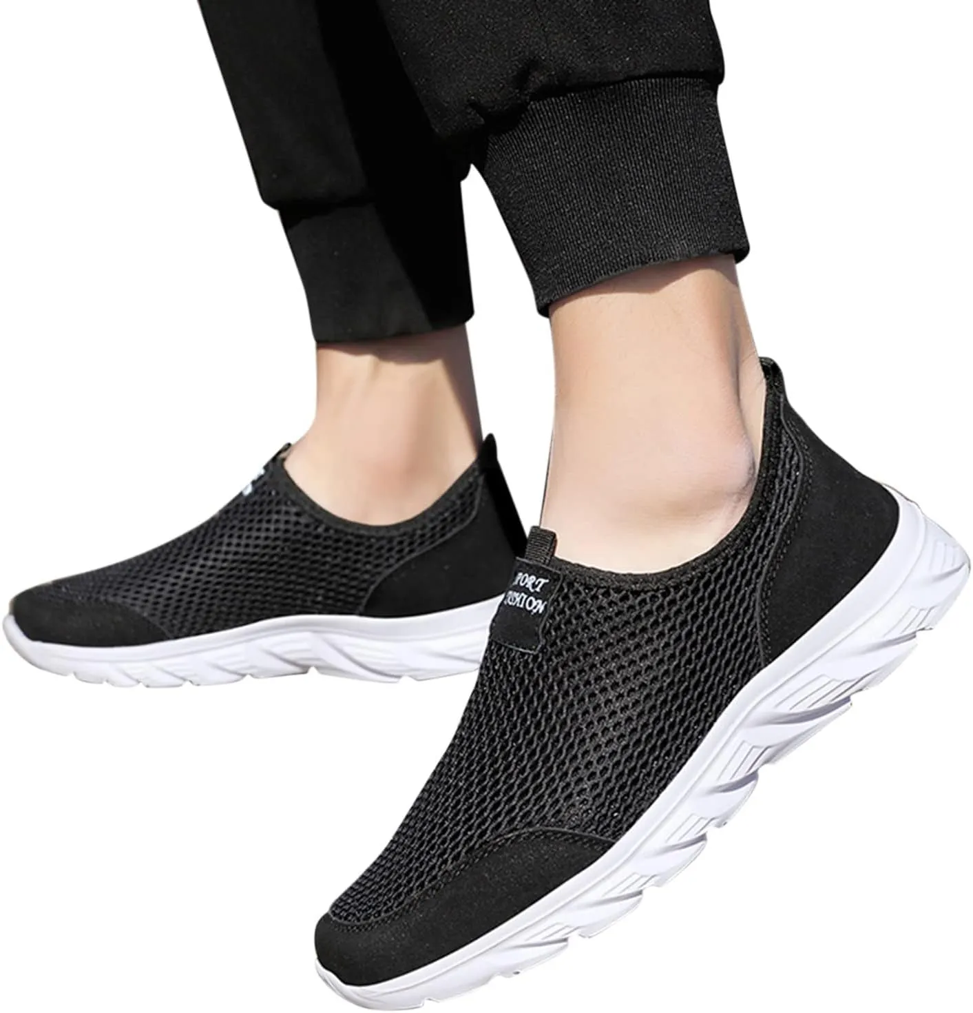Women's Slip On Sneakers Casual Everyday Shoes Non Slip Work Shoes Women Comfortable Shoes Dressy Casual Fashion Sneakers Red Tennis Shoe Cross Trainer Shoe