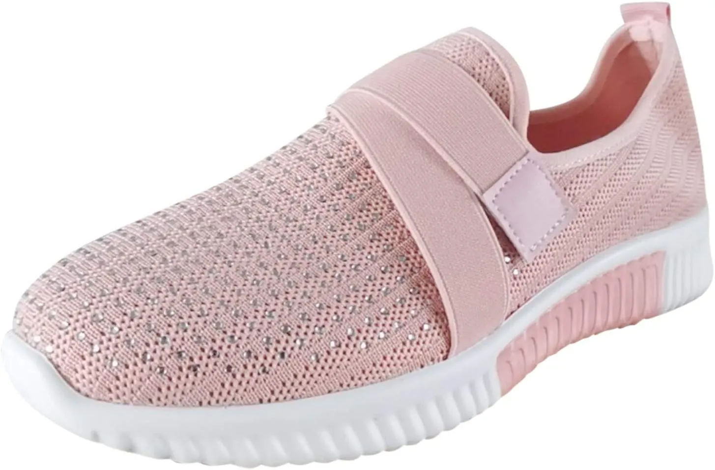 Women's Slip On Sneakers Casual Everyday Shoes Non Slip Work Shoes Women Comfortable Shoes Dressy Casual Fashion Sneakers Red Tennis Shoe Cross Trainer Shoe
