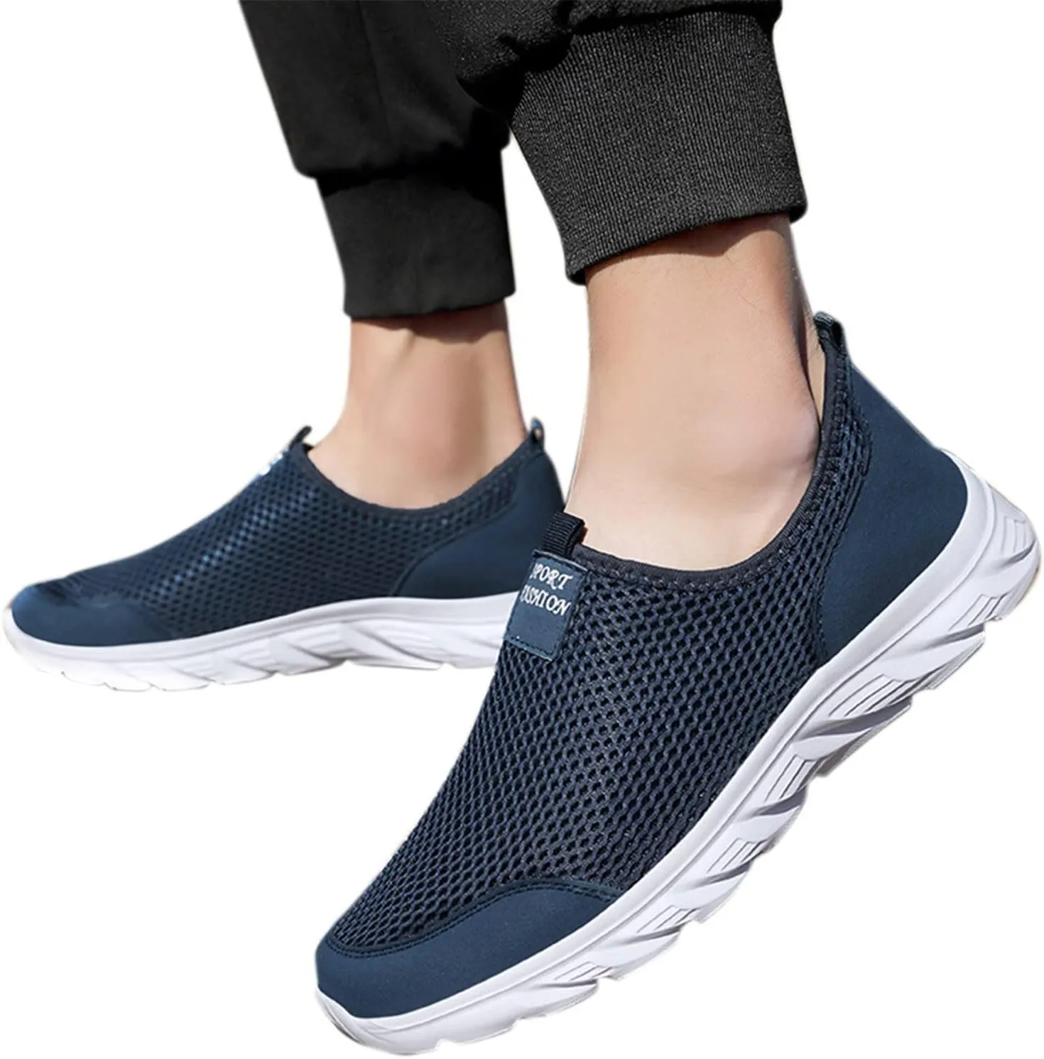 Women's Slip On Sneakers Casual Everyday Shoes Non Slip Work Shoes Women Comfortable Shoes Dressy Casual Fashion Sneakers Red Tennis Shoe Cross Trainer Shoe