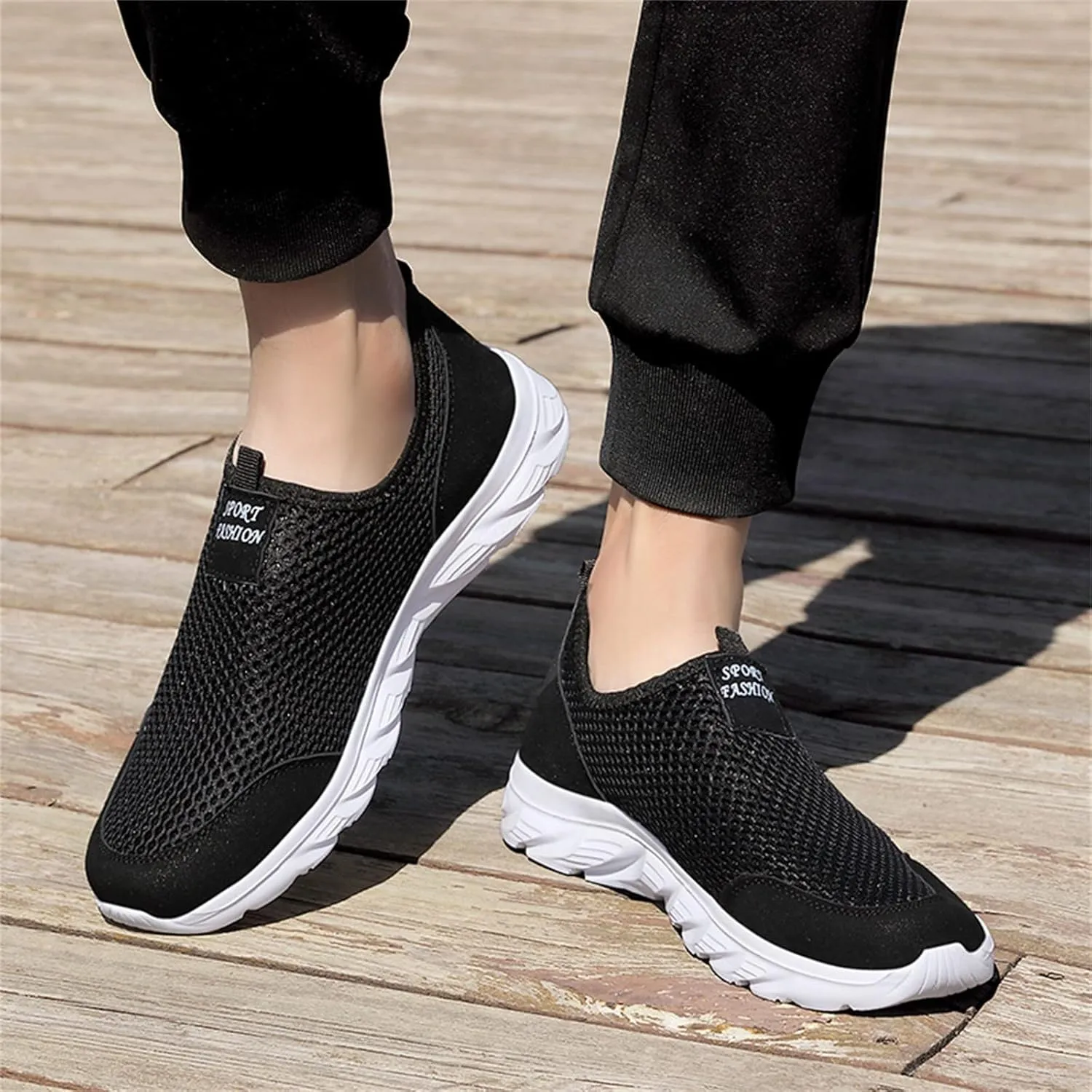 Women's Slip On Sneakers Casual Everyday Shoes Non Slip Work Shoes Women Comfortable Shoes Dressy Casual Fashion Sneakers Red Tennis Shoe Cross Trainer Shoe