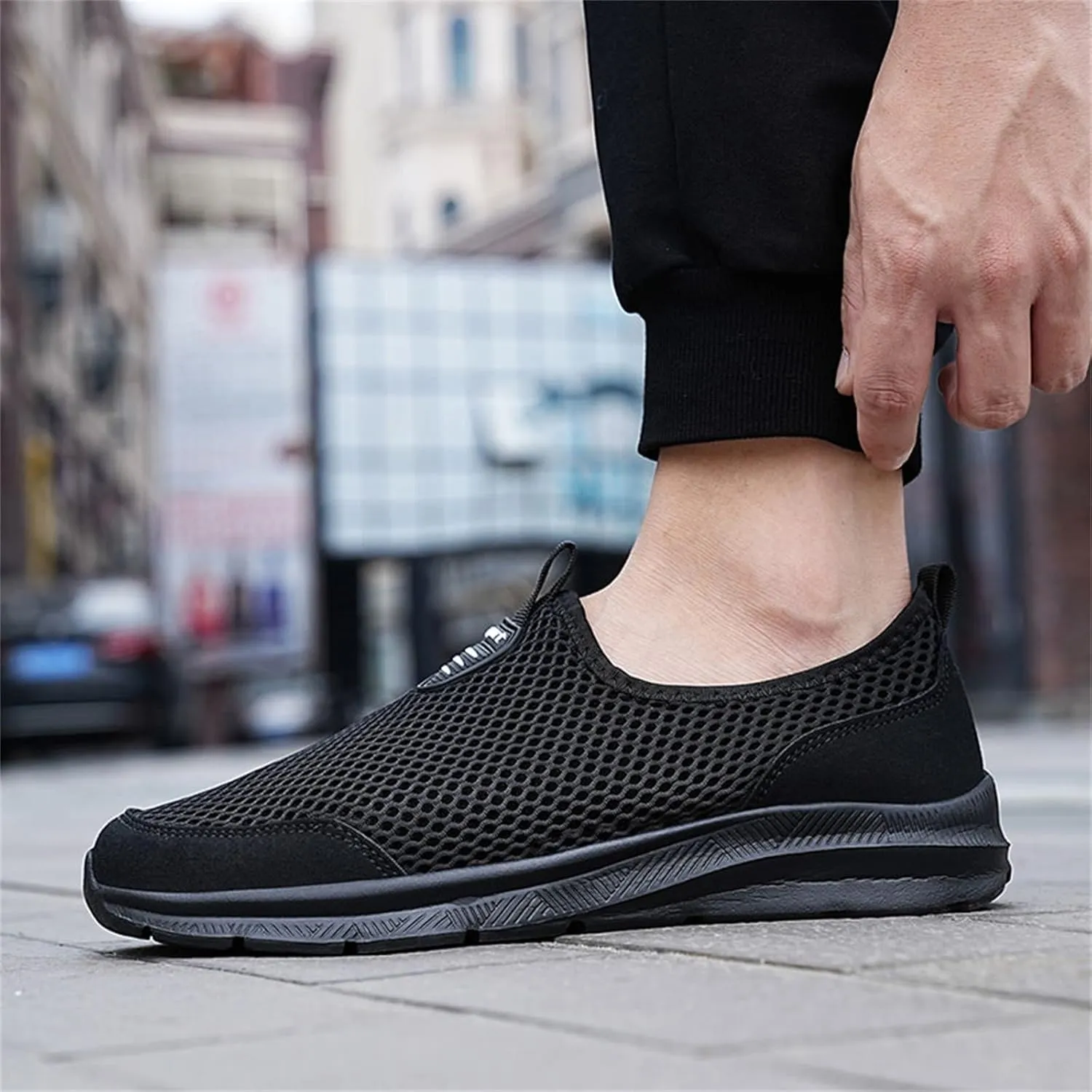 Women's Slip On Sneakers Casual Everyday Shoes Non Slip Work Shoes Women High Top Men's Casual Dress Shoes Chunky Sneakers Waterproof Tennis Shoe White Loafers