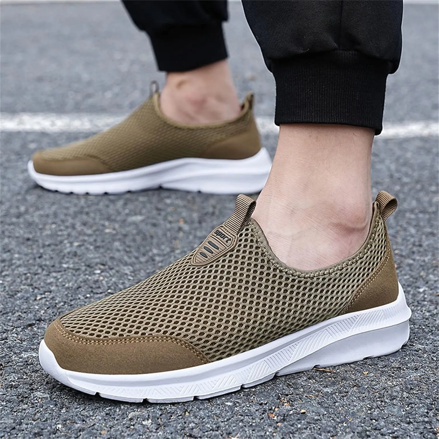Women's Slip On Sneakers Casual Everyday Shoes Non Slip Work Shoes Women High Top Men's Casual Dress Shoes Chunky Sneakers Waterproof Tennis Shoe White Loafers