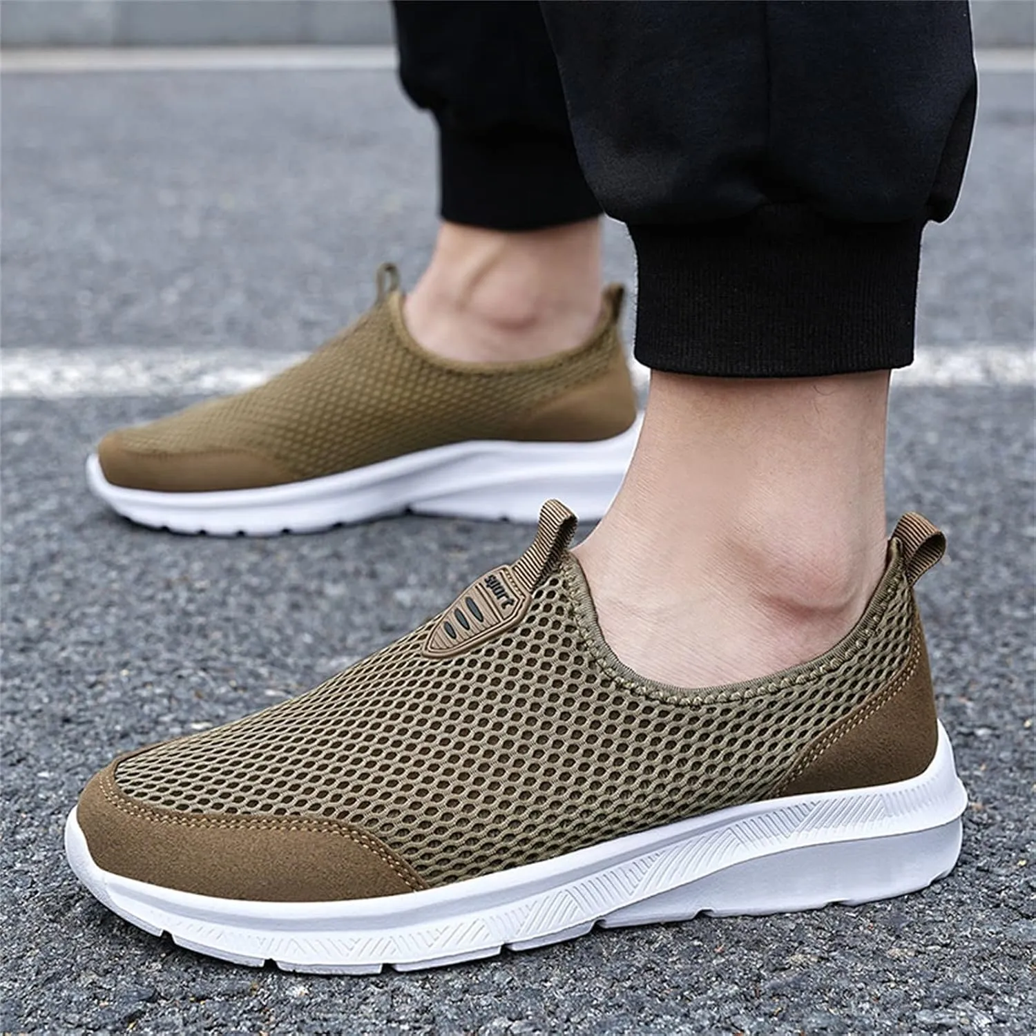 Women's Slip On Sneakers Casual Everyday Shoes Non Slip Work Shoes Women High Top Men's Casual Dress Shoes Chunky Sneakers Waterproof Tennis Shoe White Loafers