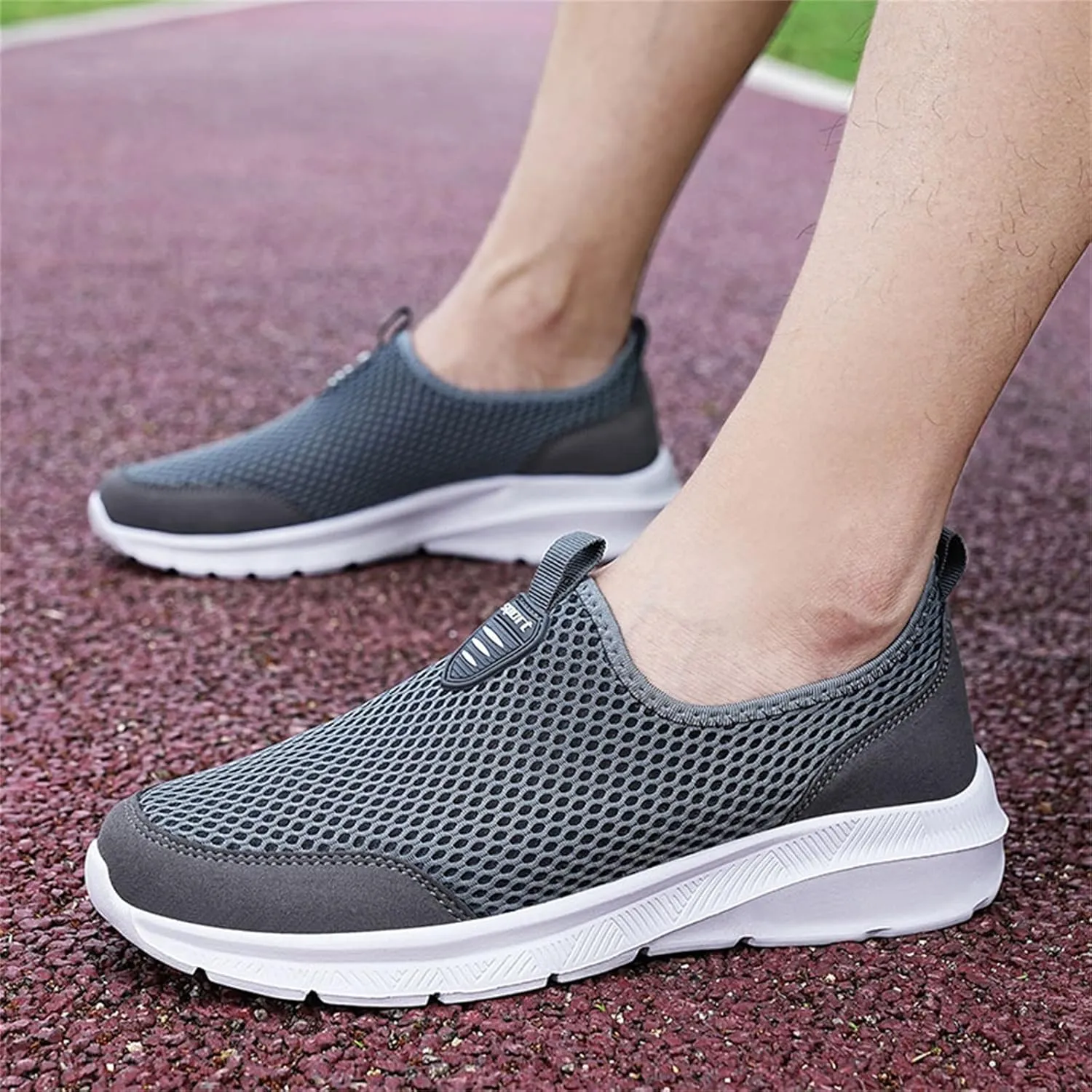 Women's Slip On Sneakers Casual Everyday Shoes Non Slip Work Shoes Women High Top Men's Casual Dress Shoes Chunky Sneakers Waterproof Tennis Shoe White Loafers