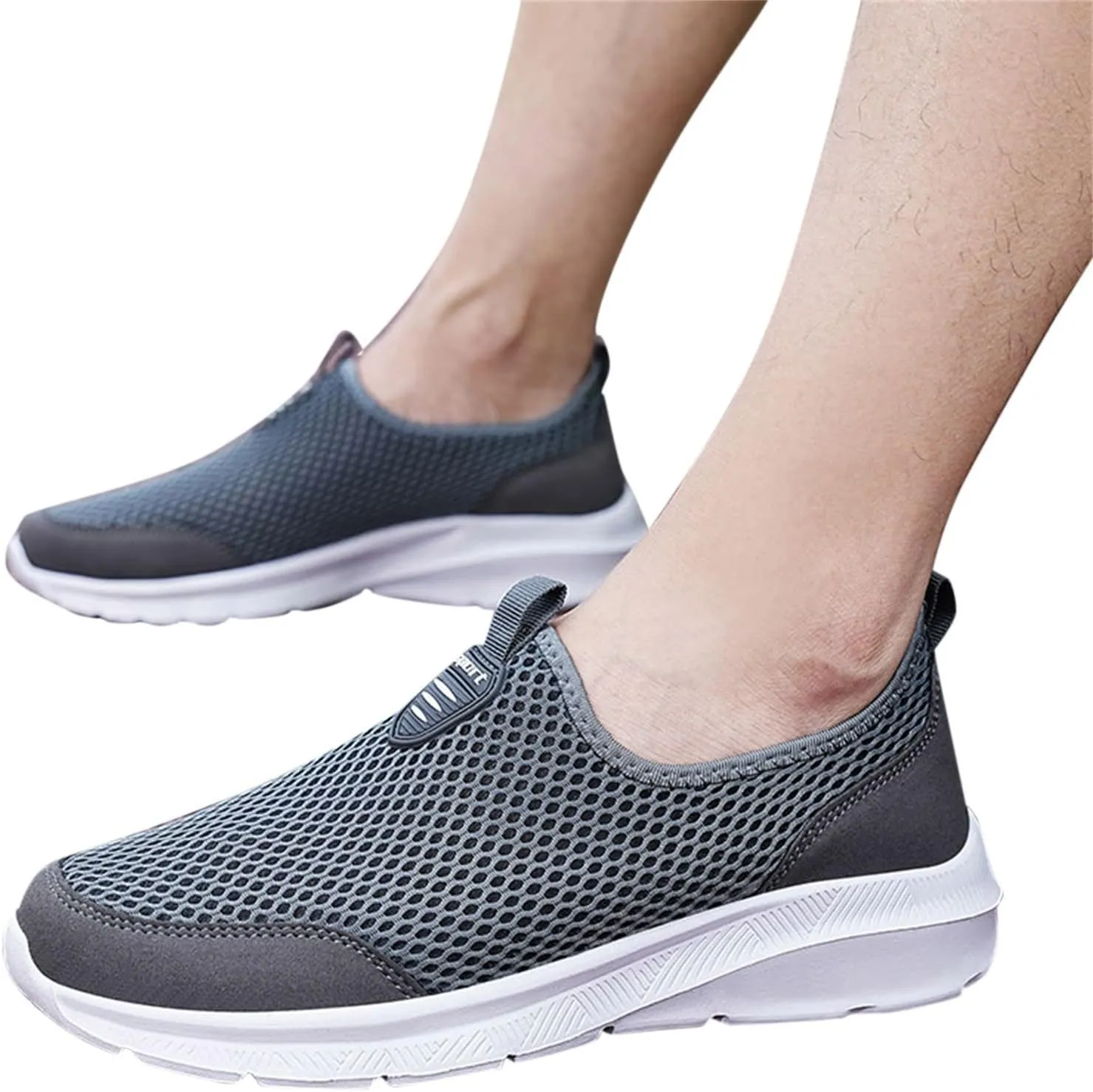 Women's Slip On Sneakers Casual Everyday Shoes Non Slip Work Shoes Women High Top Men's Casual Dress Shoes Chunky Sneakers Waterproof Tennis Shoe White Loafers