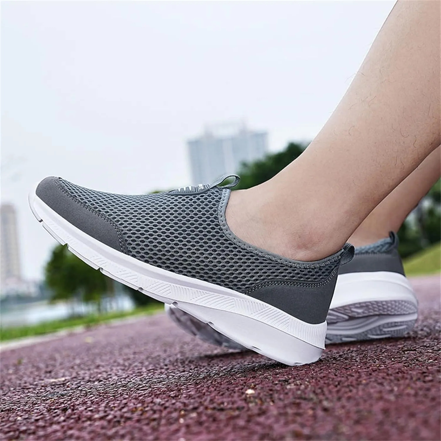 Women's Slip On Sneakers Casual Everyday Shoes Non Slip Work Shoes Women High Top Men's Casual Dress Shoes Chunky Sneakers Waterproof Tennis Shoe White Loafers