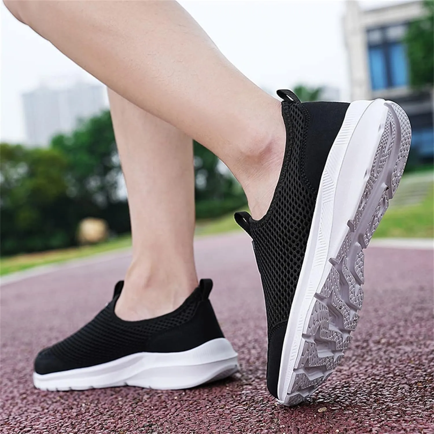 Women's Slip On Sneakers Casual Everyday Shoes Non Slip Work Shoes Women High Top Men's Casual Dress Shoes Chunky Sneakers Waterproof Tennis Shoe White Loafers