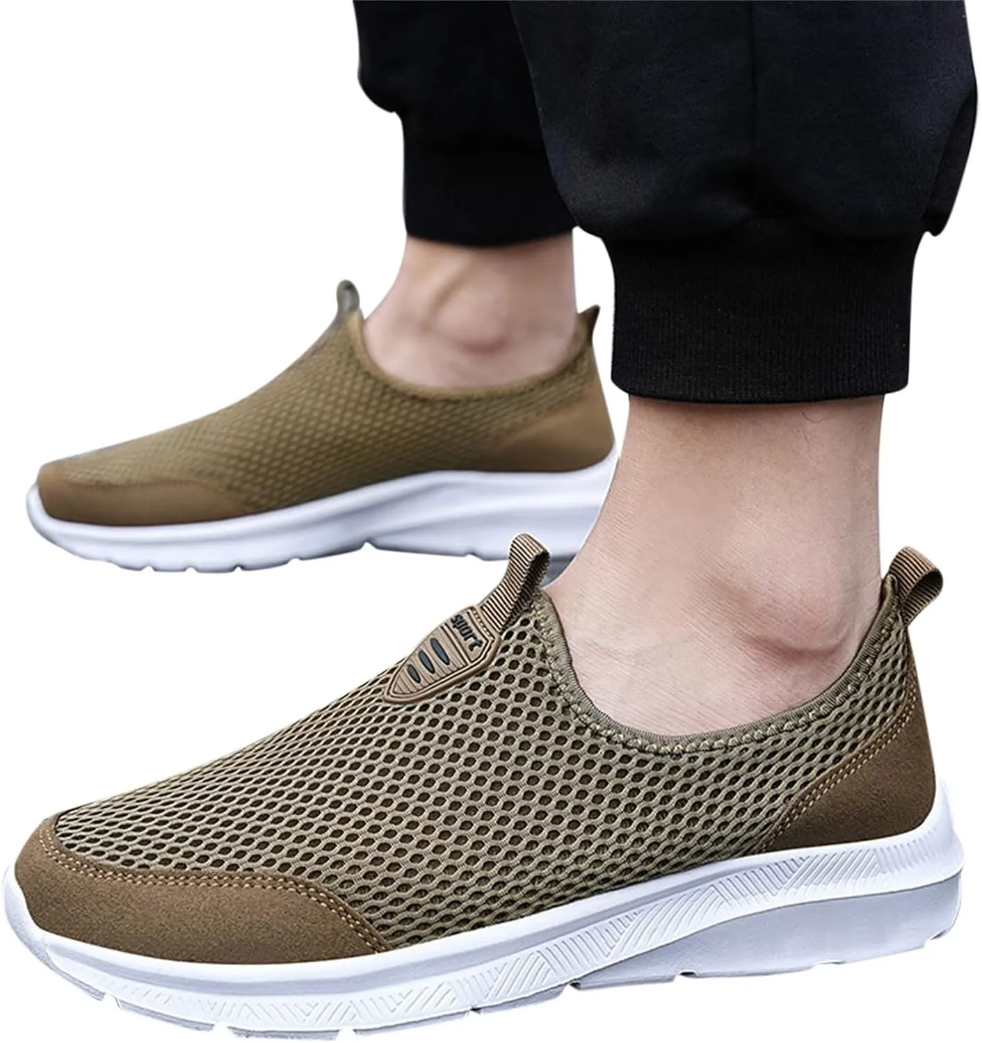 Women's Slip On Sneakers Casual Everyday Shoes Non Slip Work Shoes Women High Top Men's Casual Dress Shoes Chunky Sneakers Waterproof Tennis Shoe White Loafers