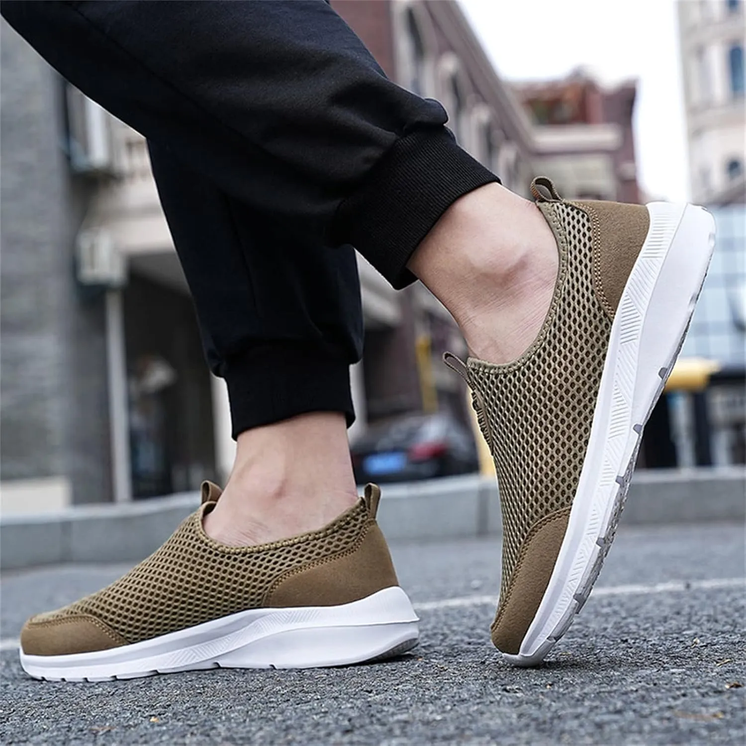 Women's Slip On Sneakers Casual Everyday Shoes Non Slip Work Shoes Women High Top Men's Casual Dress Shoes Chunky Sneakers Waterproof Tennis Shoe White Loafers