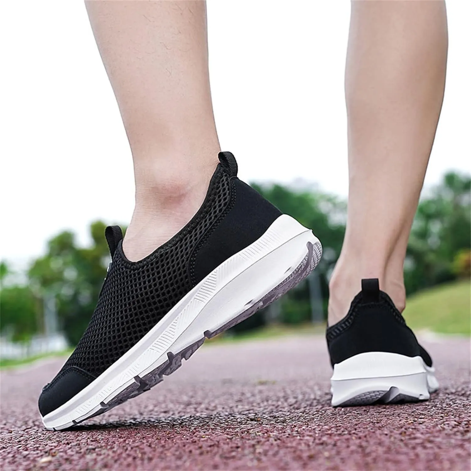 Women's Slip On Sneakers Casual Everyday Shoes Non Slip Work Shoes Women High Top Men's Casual Dress Shoes Chunky Sneakers Waterproof Tennis Shoe White Loafers