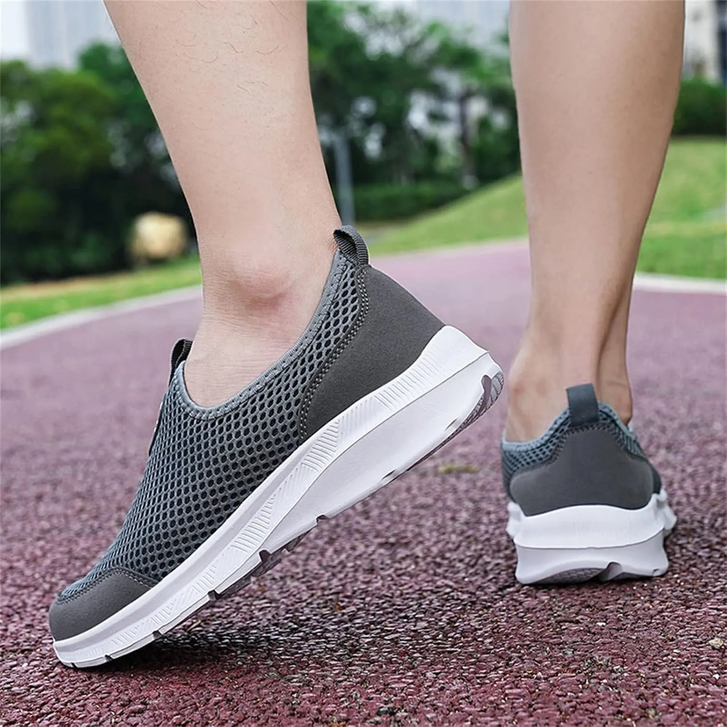 Women's Slip On Sneakers Casual Everyday Shoes Non Slip Work Shoes Women High Top Men's Casual Dress Shoes Chunky Sneakers Waterproof Tennis Shoe White Loafers
