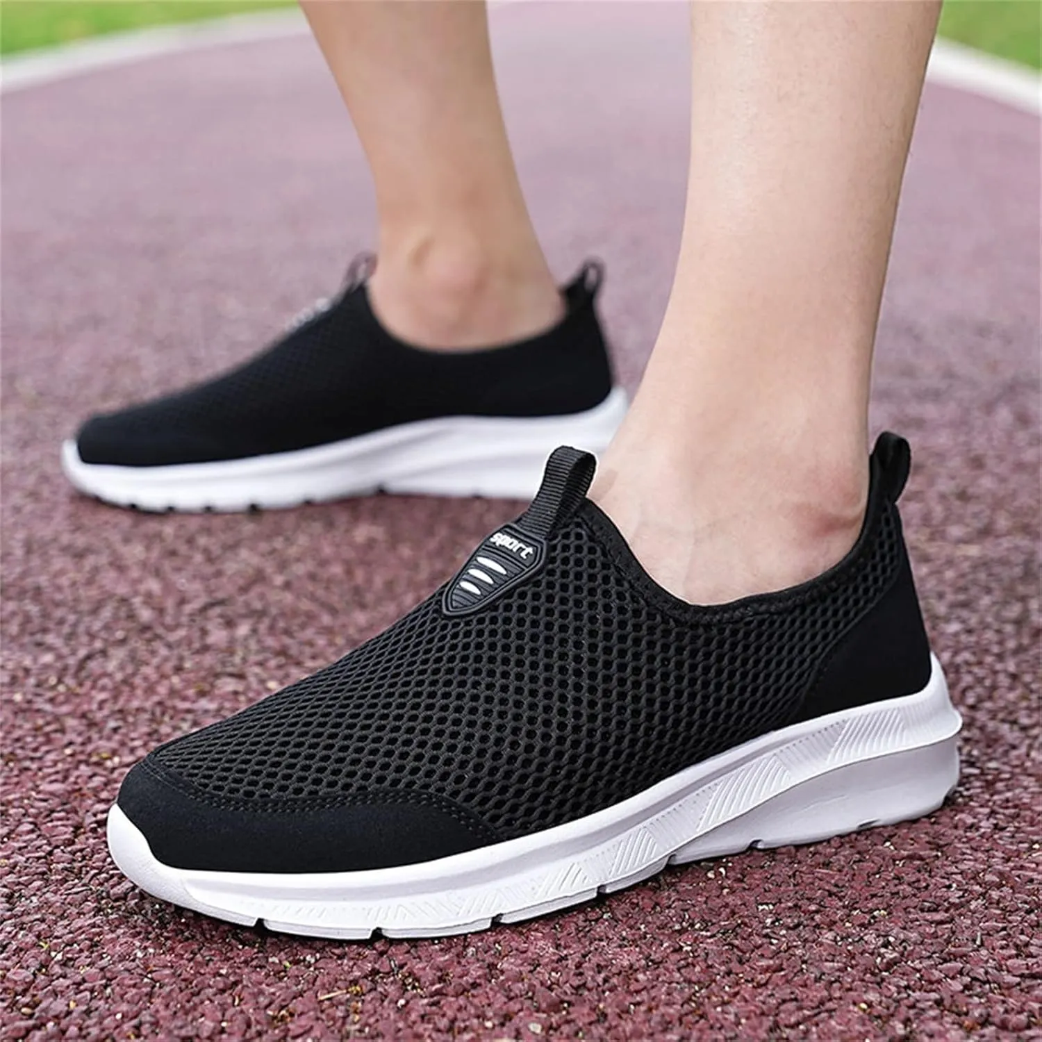 Women's Slip On Sneakers Casual Everyday Shoes Non Slip Work Shoes Women High Top Men's Casual Dress Shoes Chunky Sneakers Waterproof Tennis Shoe White Loafers