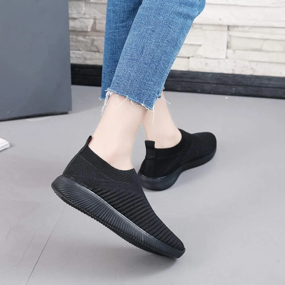 Women's Slip On Sneakers Casual Everyday Shoes Slip On Shoes Women Walking Black Casual Shoes Black Sneakers Black Tennis Shoe Loafers Dress Shoe