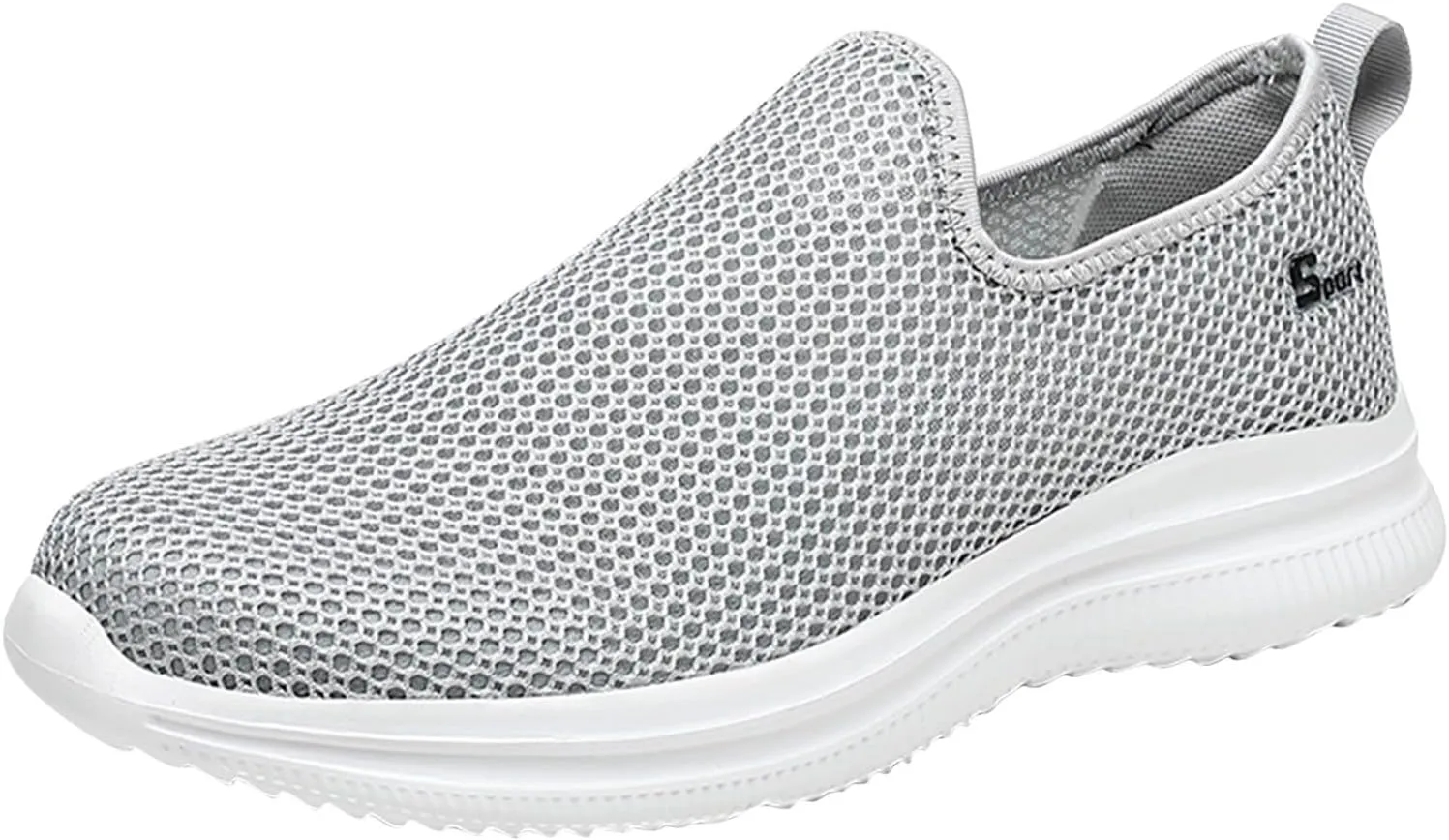 Women's Slip on Walking Shoes Tennis Lightweight Gym Walking Shoes Women Lightweight Slip On Shoes Casual Brown Sneakers Platform Tennis Shoe Cross Trainer Shoe