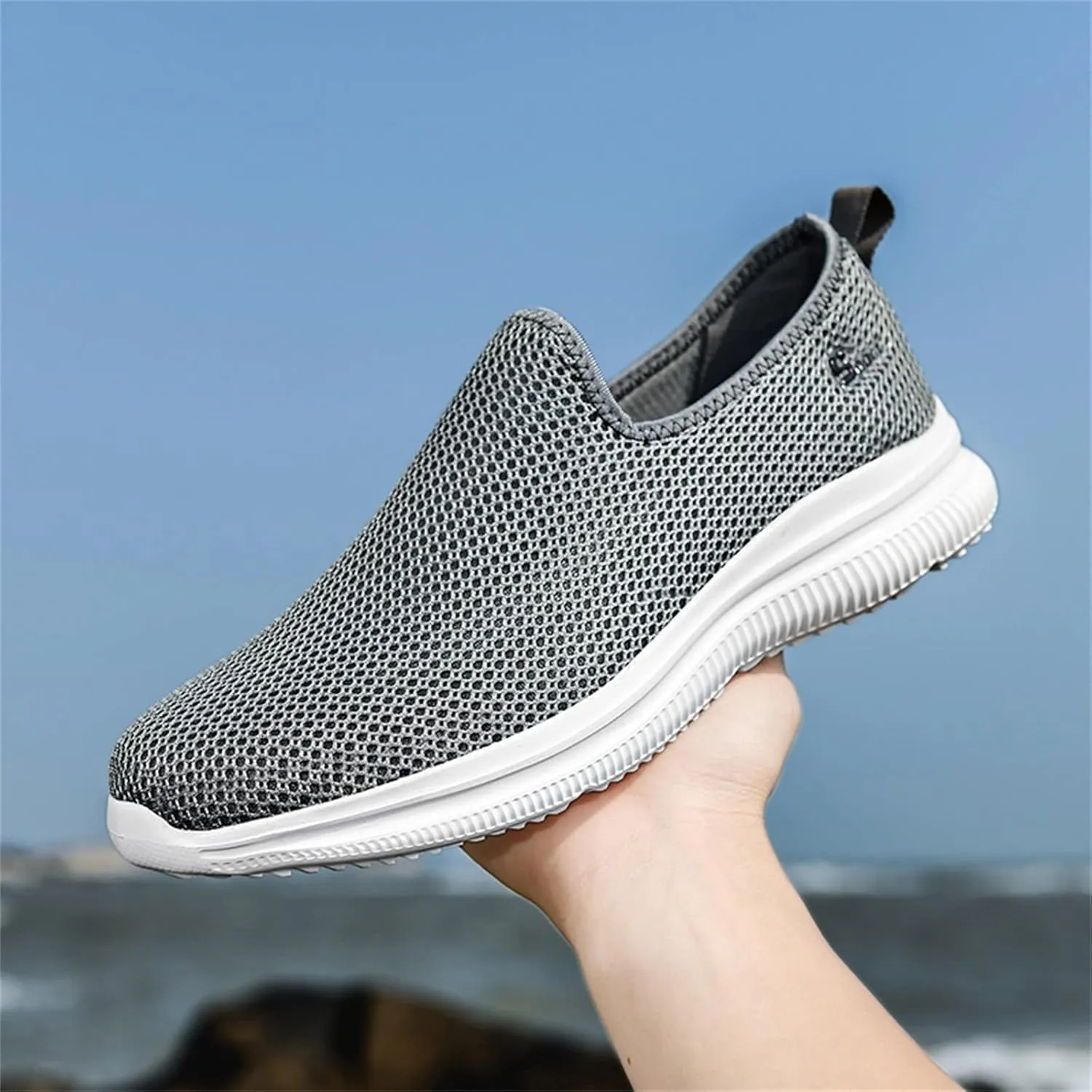Women's Slip on Walking Shoes Tennis Lightweight Gym Walking Shoes Women Lightweight Slip On Shoes Casual Brown Sneakers Platform Tennis Shoe Cross Trainer Shoe
