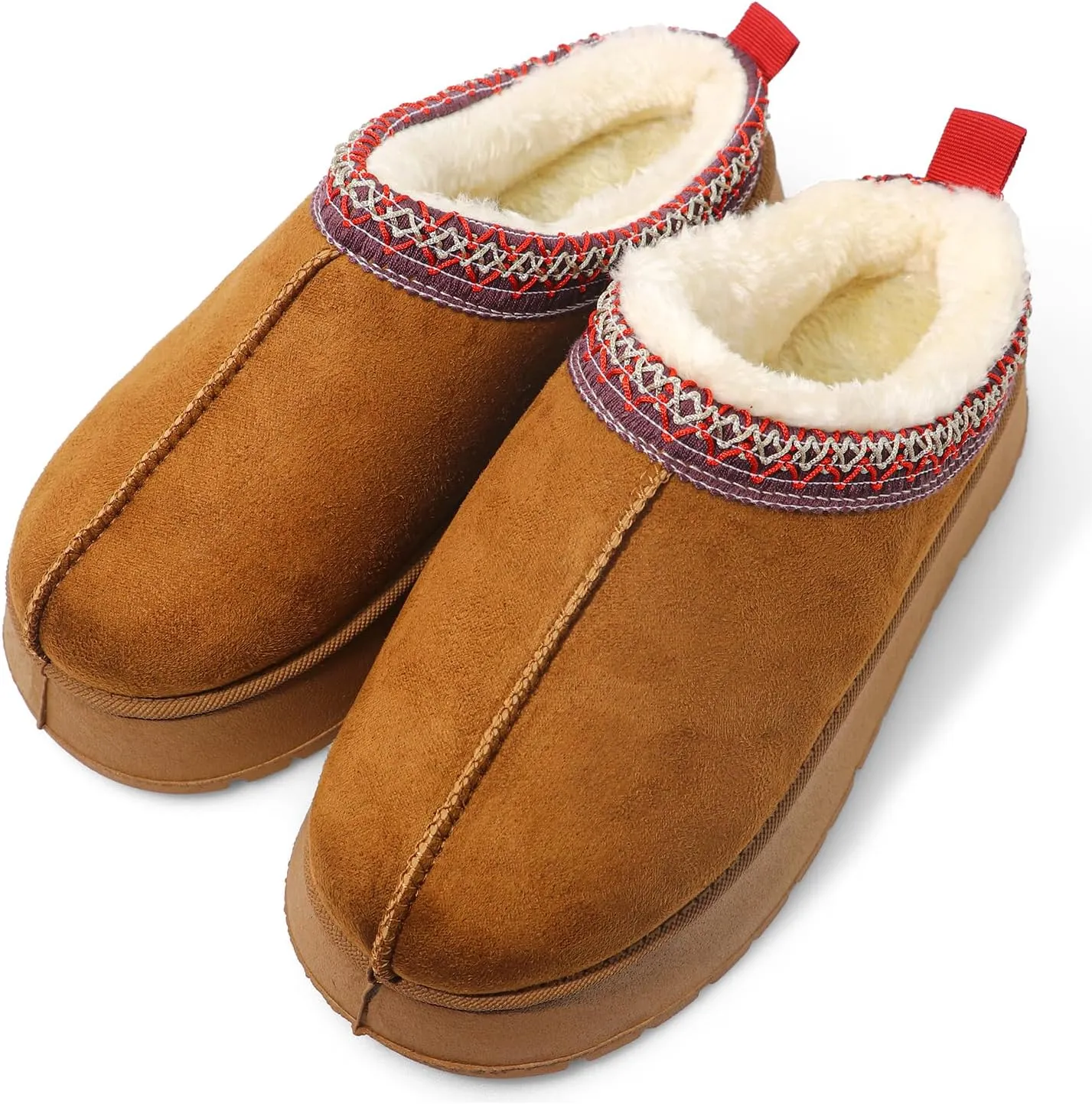 Women's Slippers - Fur Fleece Lined Anti-Slip Snow Ankle Boots