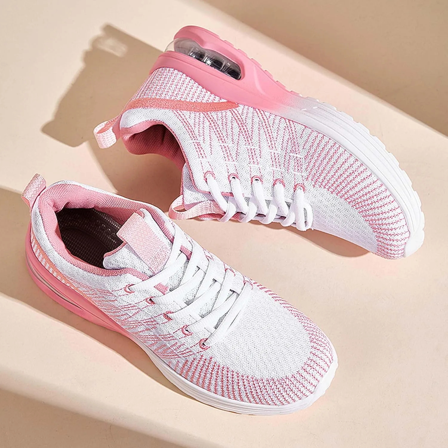 Women's Sneakers Air Cushion Running Shoes Women's Lightweight Arch Support Walking Shoes Lightweight Soft Sole Tennis Shoes Outdoor Fashion Walking Shoes