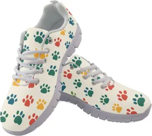 Womens Sports Shoes Trainer Running Causal Travel Sneaker Walking Low Heel Lace up Breathable Flexible Shoe
