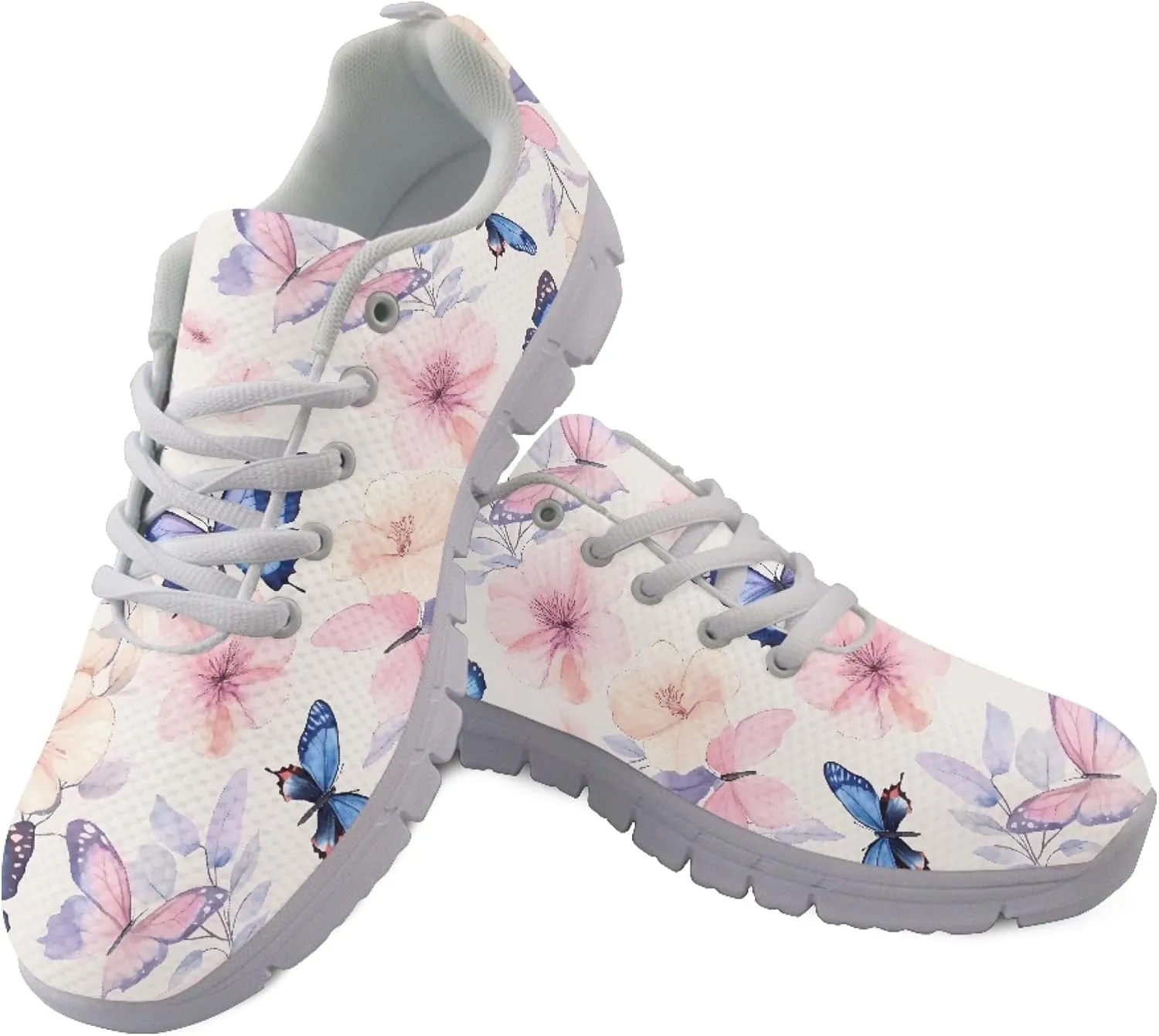 Womens Sports Shoes Trainer Running Causal Travel Sneaker Walking Low Heel Lace up Breathable Flexible Shoe