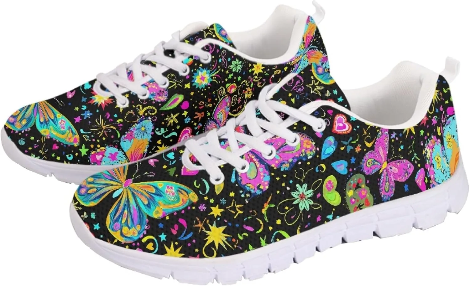 Womens Sports Shoes Trainer Running Causal Travel Sneaker Walking Low Heel Lace up Breathable Flexible Shoe