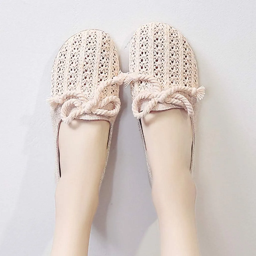 Womens Stretch Flats Casual Lightweight & Flexible All Season Shoes Square Toe Comfortable Office Work Shoes
