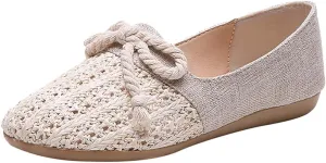 Womens Stretch Flats Casual Lightweight & Flexible All Season Shoes Square Toe Comfortable Office Work Shoes