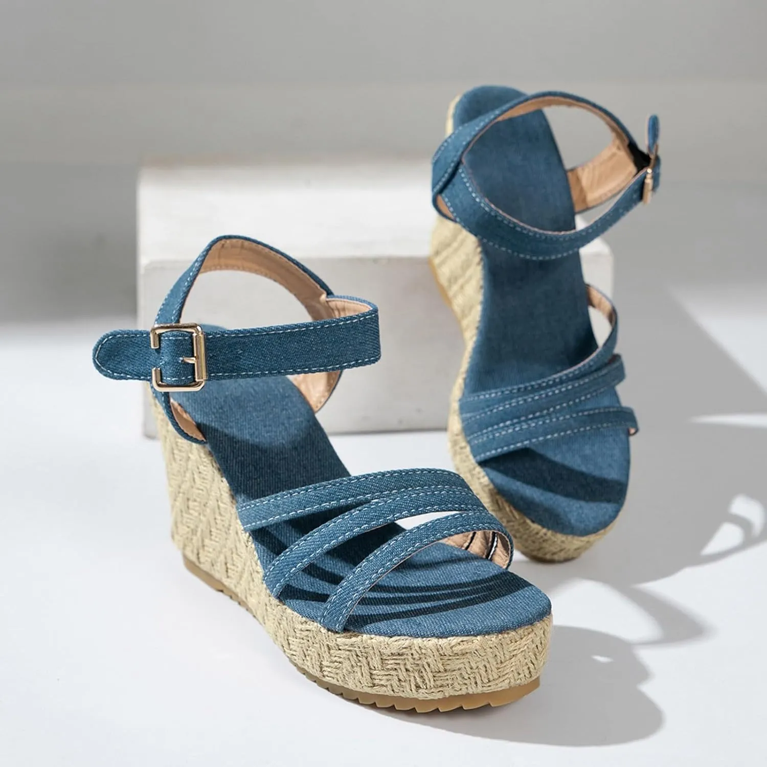 Womens Wedge Sandals Summer Outdoor Camping Walking Beach Sandals Women's Platform Sandals Casual Summer