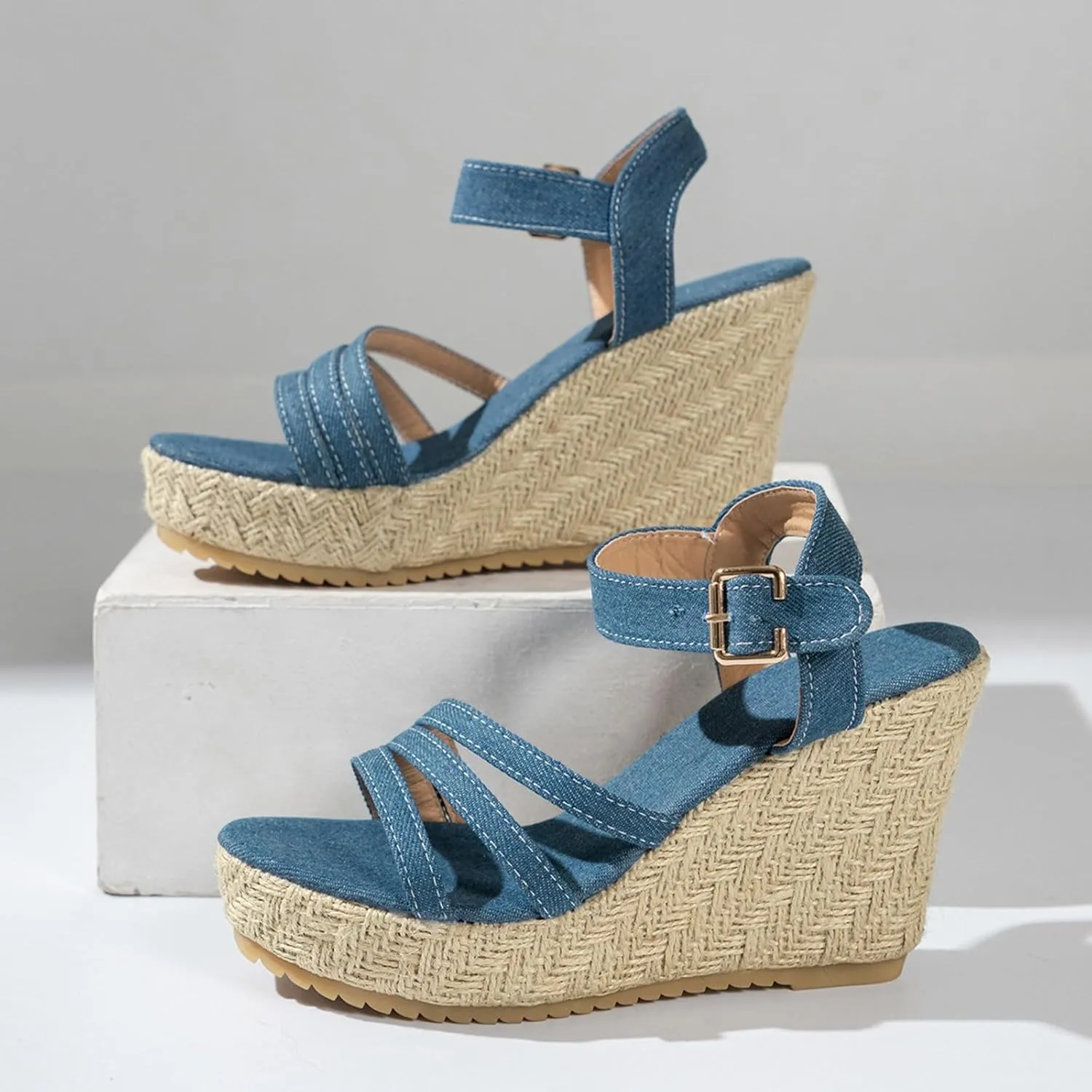 Womens Wedge Sandals Summer Outdoor Camping Walking Beach Sandals Women's Platform Sandals Casual Summer
