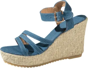 Womens Wedge Sandals Summer Outdoor Camping Walking Beach Sandals Women's Platform Sandals Casual Summer