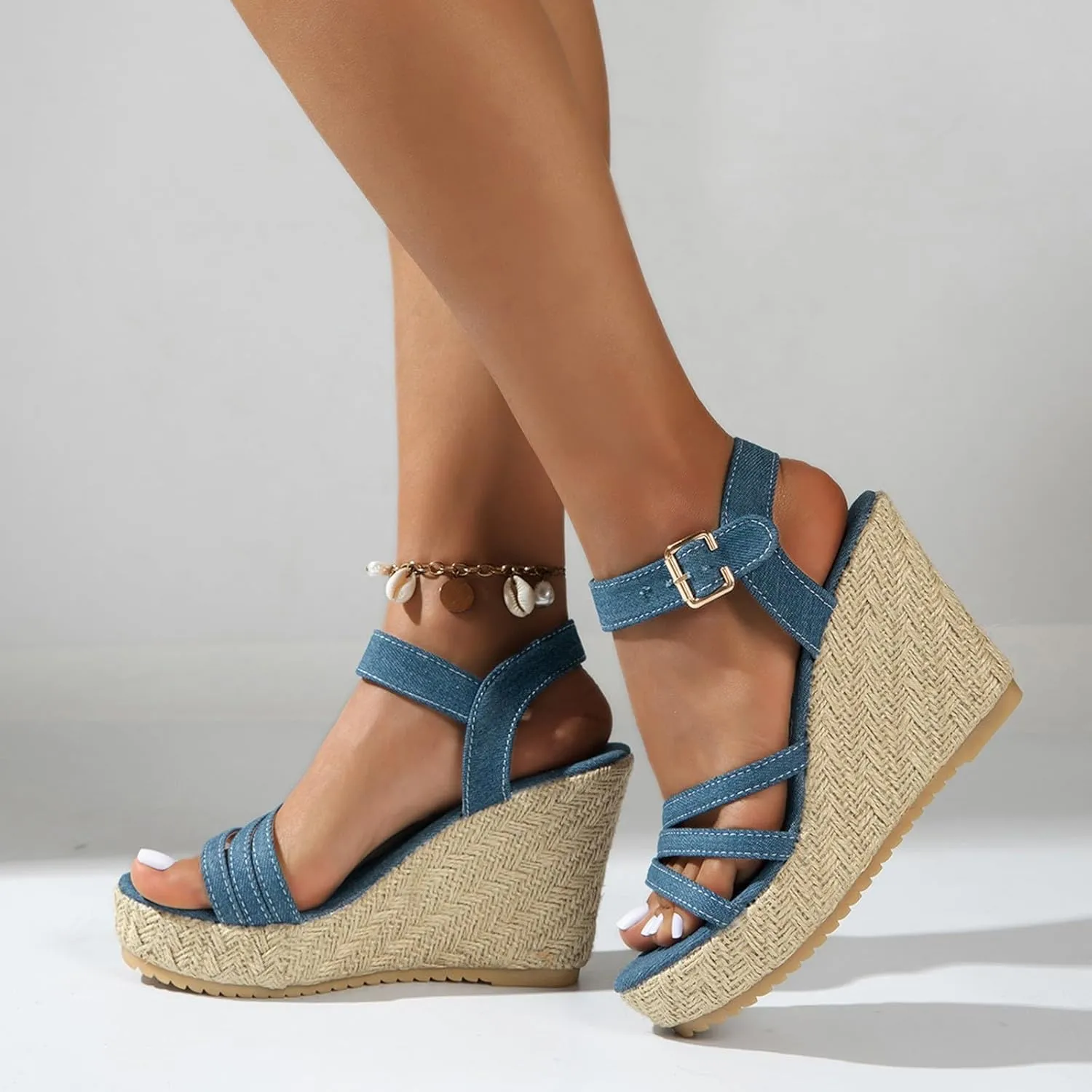 Womens Wedge Sandals Summer Outdoor Camping Walking Beach Sandals Women's Platform Sandals Casual Summer