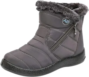 Womens Winter Boots Wide Width Short Boots Ladies Winter Women Snow Boots Winter Shoes with Hook Loop Womens Slip On Boot Waterproof House Shoes for Women Mens Booties Winter