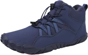 Work Boots for Men Soft Toe Hiking Sneakers Fur Lined Ankle Boot Women Workout Shoes Insulated Waterproof Outdoor Shoes Lightweight Anti Slip Hike Grounded Footwear