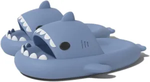 Zureto Shark Slides, Cute Cloudy Shark Slides, Thicken Anti-Slip Open Toe Casual Beach Shoes
