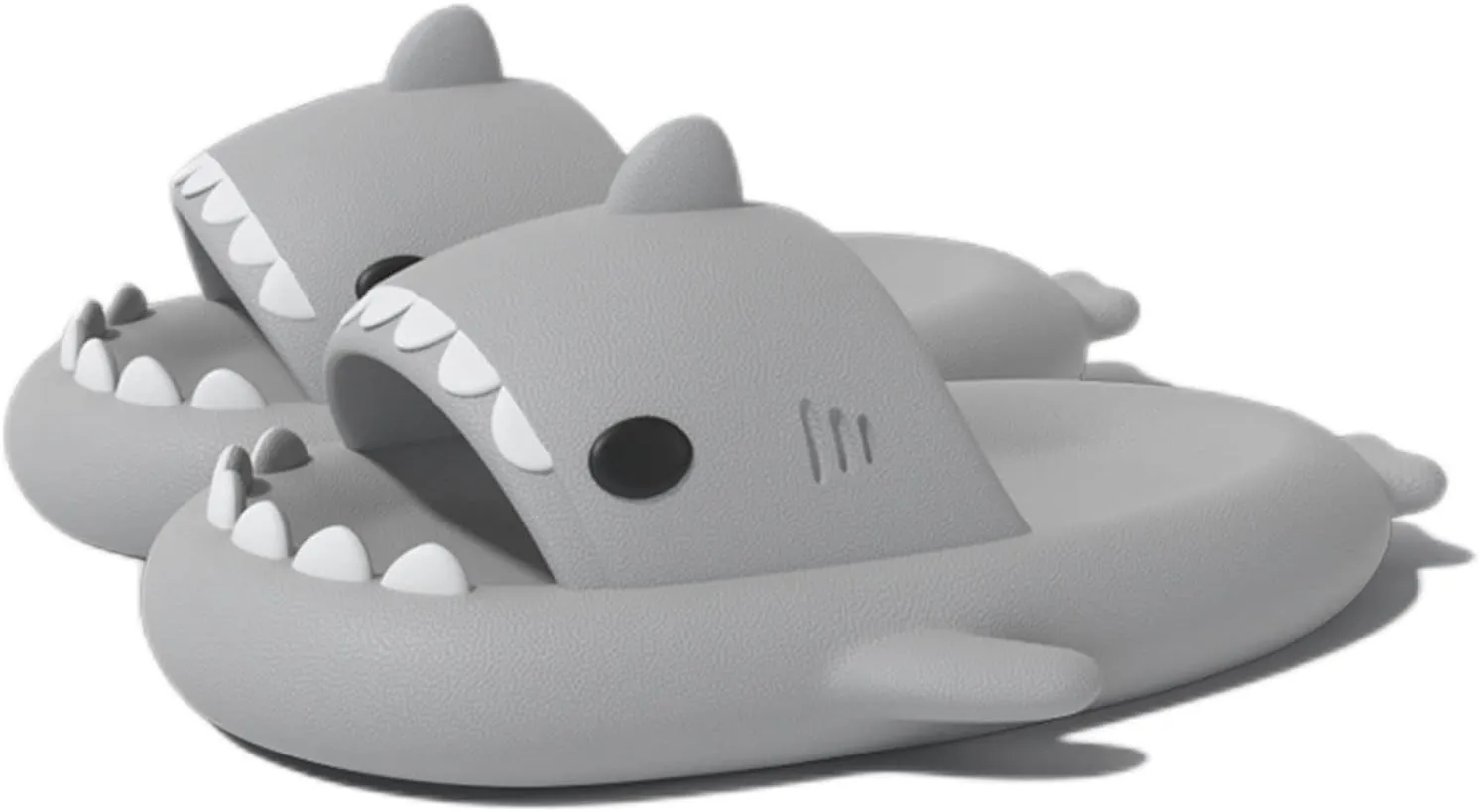 Zureto Shark Slides, Cute Cloudy Shark Slides, Thicken Anti-Slip Open Toe Casual Beach Shoes